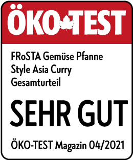 Logo: ÖKO-TEST "sehr gut" Gemüse Pfanne Style Asia Curry 2021 Logo: ÖKO-TEST "sehr gut" Gemüse Pfanne Style Asia Curry 2021